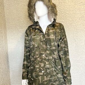 Rue21 Camouflage Hooded Jacket